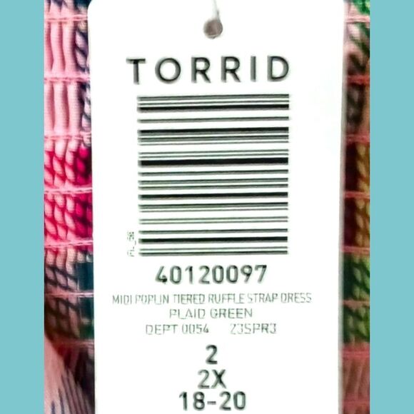 TorridāPlus Size Mini PoplināTierd Ruffle Strapādress 2X - Picture 16 of 17